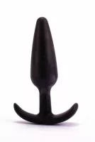 LOVETOY fenékdugó LURE ME Classic Anal Plug S Black - fekete színben, S méretben, vízálló, szilikon,  ( 11 cm )