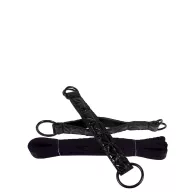 NS NOVELTIES kötöző Sinful Black Bed Restraint Straps - fekete színben, csuklóra és bokára helyezhető ágyhoz rögzítő pánt