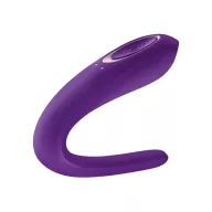 SATISFYER párvibrátor Double Classic - lila színben, vízálló, akkumulátoros