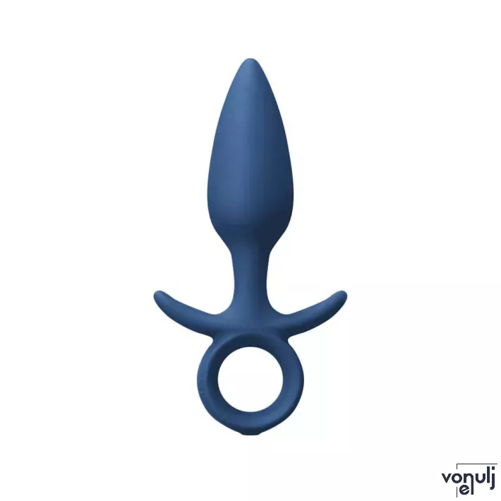 RENEGADE fenékdugó King Medium Blue - kék színben, M-méretben, vízálló, szilikon (14.5cm)