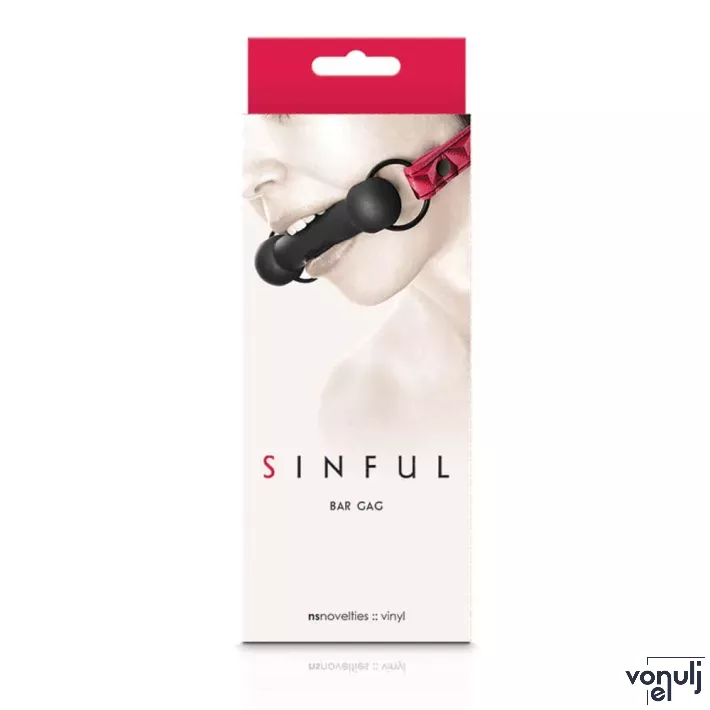 NS NOVELTIES szájpecek Sinful Bar Gag Pink - rózsaszín színben, fetish játékokhoz