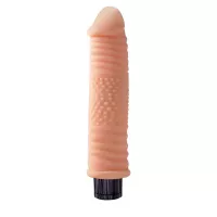 CHISA NOVELTIES élethű vibrátor Real Touch XXX 7.5 inch Vibrating Cock No.07 - realisztikus, testszínű, vízálló, elemes, TPE (19 cm)