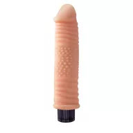 CHISA NOVELTIES élethű vibrátor Real Touch XXX 7.5 inch Vibrating Cock No.07 - realisztikus, testszínű, vízálló, elemes, TPE (19 cm)