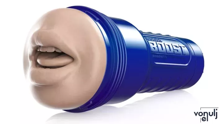 FLESHLIGHT maszturbátor Boost Blow LM Flesh - realisztikus, száj formájú, testszínű, vízálló, vibráció nélküli