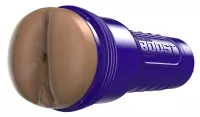 FLESHLIGHT maszturbátor Boost Blast Medium Dark - realisztikus, ánusz formájú, sötét testszínű, vízálló, vibráció nélküli