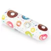 LOVETOY minivibrátor Rechargeable Donut Massager - fehér színben, egyedi fánk mintás külsővel, vízálló, akkumulátoros