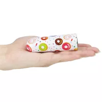 LOVETOY minivibrátor Rechargeable Donut Massager - fehér színben, egyedi fánk mintás külsővel, vízálló, akkumulátoros