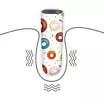 LOVETOY minivibrátor Rechargeable Donut Massager - fehér színben, egyedi fánk mintás külsővel, vízálló, akkumulátoros