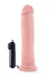 BLUSH élethű vibrátor Dr. Skin Dr. Throb 9,5" vibr. cock - realisztikus, letapasztható, távirányítós, vízálló, elemes, PVC (24 cm)