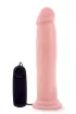 BLUSH élethű vibrátor Dr. Skin Dr. Throb 9,5" vibr. cock - realisztikus, letapasztható, távirányítós, vízálló, elemes, PVC (24 cm)