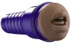 FLESHLIGHT maszturbátor Boost Blow Medium Dark - realisztikus, száj formájú, sötét testszínű, vízálló, vibráció nélküli