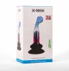 X-MEN fenékdugó 10 Speeds Vibrating Gpot Plug 2 - áttetsző-kék-rózsaszín színben, vibrátoros, vízálló, akkumulátoros