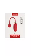 SVAKOM  vibrációs tojás Ella Red - piros színben, vízálló, okos, akkumulátoros, ingyenes applikációval
