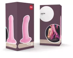 FUN FACTORY nonfiguratív dildó Amor Pink - szilikon, rózsaszín színben, hajlítható, g-pontos, vízálló, letapasztható, 14,6 cm