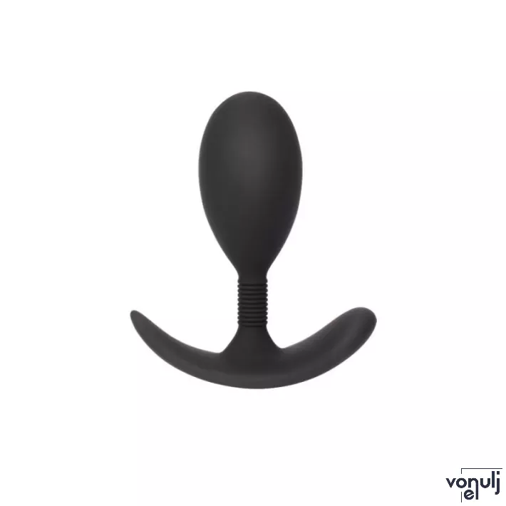 CHISA NOVELTIES fenékdugó Anal Play Plug M - fekete színben, M méretben, vízálló, szilikon, 9 cm