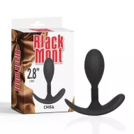 CHISA NOVELTIES fenékdugó Anal Play Plug S - fekete színben, S méretben, vízálló, szilikon, 7 cm