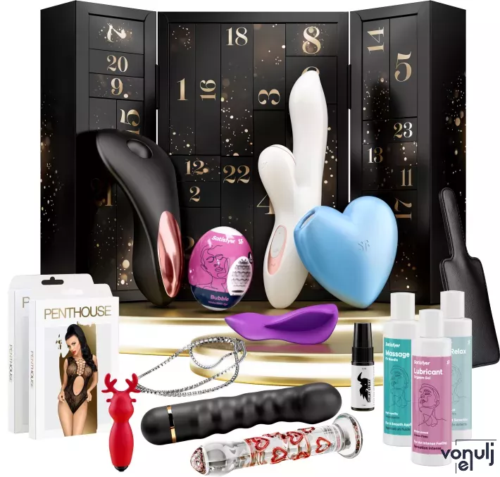 SATISFYER Premium adventi kalendárium - 24 ablak különböző erotikus ajándéktárgyakkal