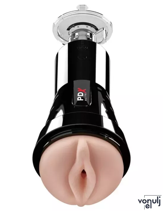 Műpunci maszturbátor Pipedream Cock Compressor Vibrating Stroker - akkumulátoros, vízálló