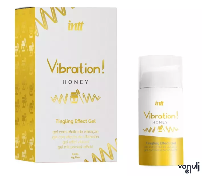 Vágyfokozó gél pároknak Intt Vibration Honey Airless Bottle 15 ml